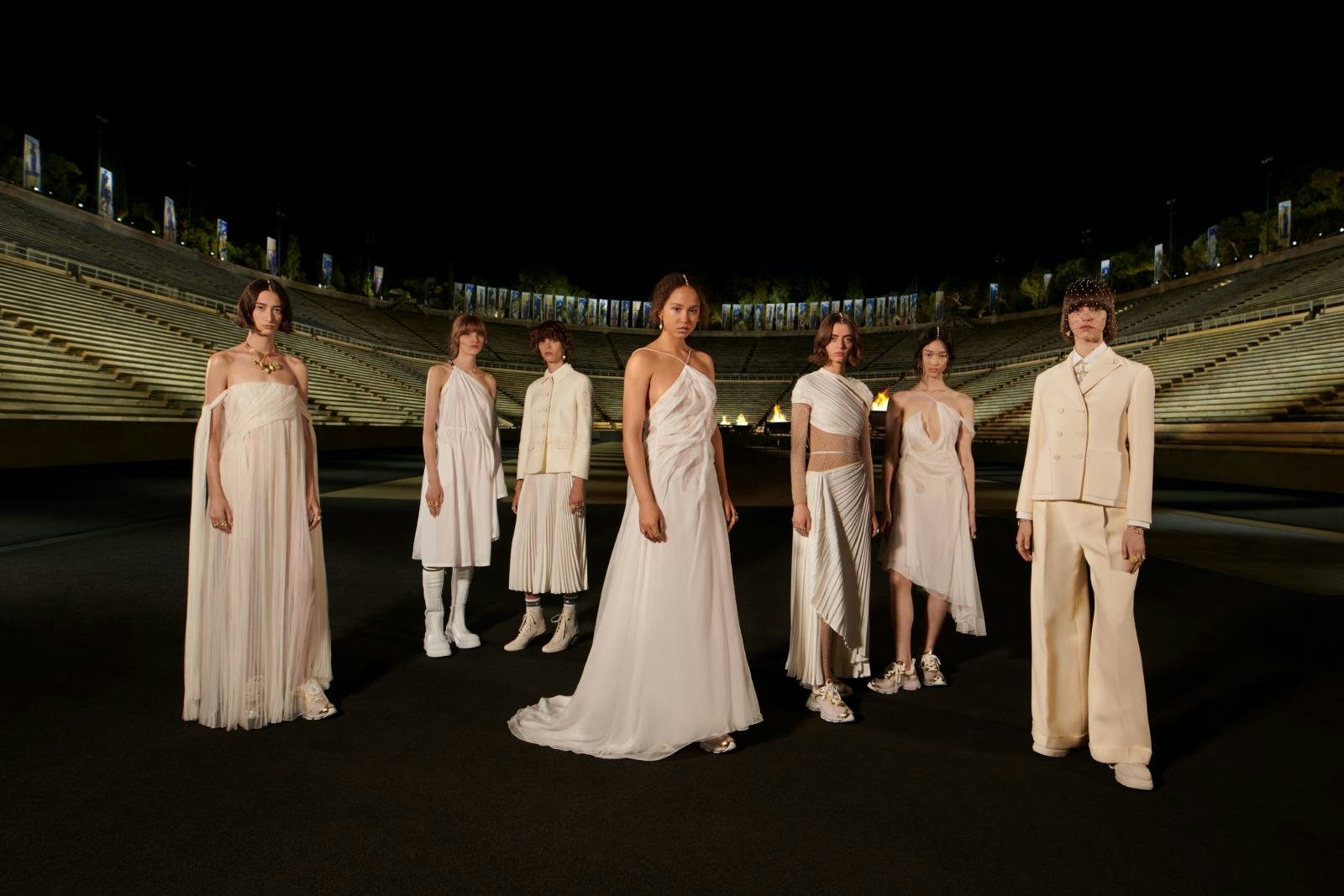 Multiple models wearing Model wearing Dior Cruise 2022 Collection